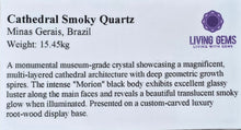Load image into Gallery viewer, 15.45kg Cathedral Smoky Quartz Jumbo Pointer (Brazil) – 巴西巨型教堂形烟晶指针标本
