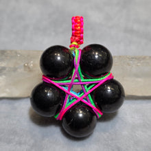 Load image into Gallery viewer, Shungite Pentagram Pendant (Hand-Wrapped Protection Talisman) – 次石墨五芒星手工绕线护身吊坠
