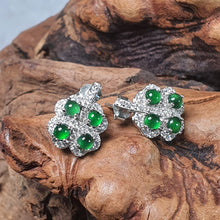 Load image into Gallery viewer, Jadeite Ear Stud Earrings – Timeless Harmony Jewellery
