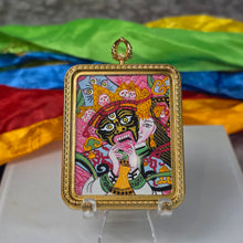 Load image into Gallery viewer, Hand-Drawn Tibetan Zashi Lhamo Past &amp; Present Life Pendant – 手绘藏传扎基拉姆前世今生吊坠
