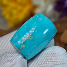 Load image into Gallery viewer, Turquoise Barrel Shaped Bead (Hubei) – 湖北绿松石桶珠路路通
