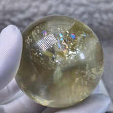 Load image into Gallery viewer, Citrine Sphere Display – 黄水晶球摆件
