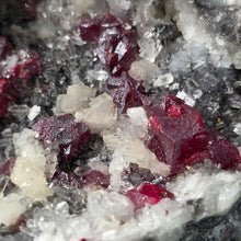Load image into Gallery viewer, Raw Cinnabar with Dolomite Display (Big) – 天然朱砂共生白云石大型摆件
