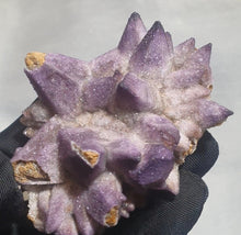 Load image into Gallery viewer, 💎 Fluorite on Dogtooth Calcite – A Fusion of Clarity &amp; Strength
