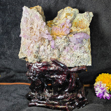 Load image into Gallery viewer, Vera Cruz Amethyst Cluster Display (Mexico) – 墨西哥韦拉克鲁斯紫水晶簇摆件
