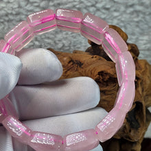 Load image into Gallery viewer, Rose Quartz Faceted Flat Bracelet – Refined Love &amp; Heart Harmony
