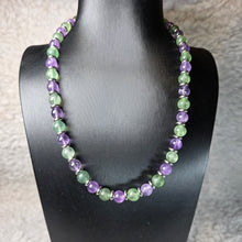 Load image into Gallery viewer, Amethyst with Green Fluorite Customised Necklace – 紫水晶配绿萤石定制项链
