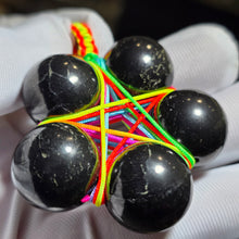 Load image into Gallery viewer, Shungite Pentagram Pendant (Hand-Wrapped Protection Talisman) – 次石墨五芒星手工绕线护身吊坠
