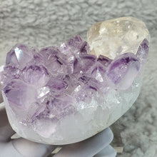 Load image into Gallery viewer, Amethyst with Honey Calcite – Balance &amp; Clarity Stone

