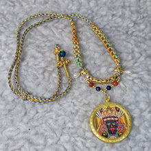 Load image into Gallery viewer, Hand-drawn Thangka Pendant with Necklace – Zashi Lhamo / 扎基拉姆
