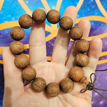 Load image into Gallery viewer, 🌿✨ Sandalwood with 六字 Carving Bracelet — Compassion • Protection • Spiritual Harmony ✨🌿
