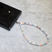 Load image into Gallery viewer, Morganite Handphone Charm – 摩根石手机挂件

