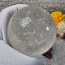 Load image into Gallery viewer, Clear Quartz Sphere – 白水晶圆球摆件
