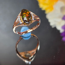 Load image into Gallery viewer, Ammolite Ring (Adjustable) – 斑彩螺可调节戒指
