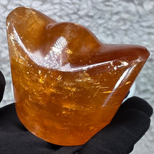 Load image into Gallery viewer, Golden Calcite Ingot Display – Wealth Attraction, Confidence &amp; Prosperity Energy
