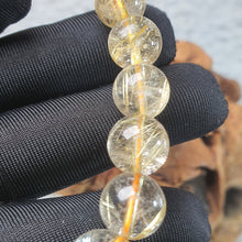 Load image into Gallery viewer, Golden Rutilated Quartz Bracelet – Wealth • Confidence • Energy Amplifier
