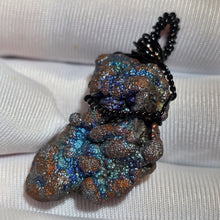 Load image into Gallery viewer, Iridescent Goethite (Leklai) Wire Wrapped Pendant – 彩虹针铁矿（力泥）绕线吊坠
