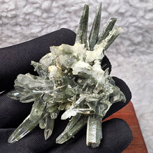 Load image into Gallery viewer, Green Phantom Quartz Cluster from Nepal
