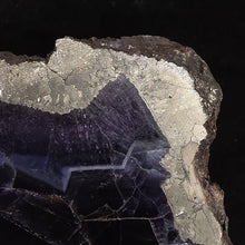 Load image into Gallery viewer, Fluorite with Pyrite Slab Display – Mental Clarity, Wealth Activation &amp; Protection
