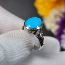 Load image into Gallery viewer, Sleeping Beauty Turquoise Ring (Non-Adjustable) – 睡美人绿松石戒指
