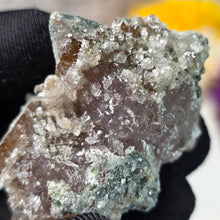 Load image into Gallery viewer, Amethyst with Chlorite and Calcite Specimen (Hubei, China) – 湖北紫水晶共生绿泥石与方解石矿标
