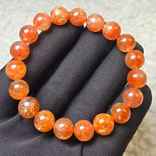 Load image into Gallery viewer, 🍓 Strawberry Sunstone Bracelet — Stone of Joy &amp; Empowerment ✨
