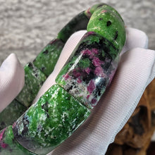 Load image into Gallery viewer, Ruby Zoisite Flat Bracelet – Vitality, Growth &amp; Heart Balance
