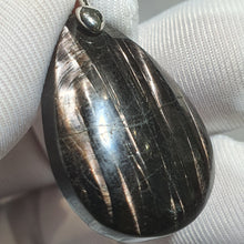 Load image into Gallery viewer, Hypersthene Pendant – Grounding &amp; Focus Stone
