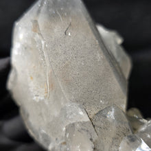 Load image into Gallery viewer, Specular Hematite in Quartz (Madagascar) – 马达加斯加镜铁矿共生白水晶矿标
