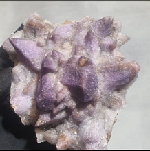 Load image into Gallery viewer, 💎 Fluorite on Dogtooth Calcite – A Fusion of Clarity &amp; Strength

