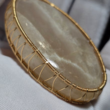 Load image into Gallery viewer, Blue Sheen Moonstone Wire Wrapped Pendant – 蓝光月光石绕线吊坠

