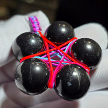 Load image into Gallery viewer, Shungite Pentagram Pendant (Hand-Wrapped Protection Talisman) – 次石墨五芒星手工绕线护身吊坠
