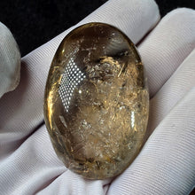 Load image into Gallery viewer, Citrine Palm Stone – 黄水晶
