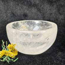 Load image into Gallery viewer, Clear Quartz Bowl – Energy Amplification, Clarity &amp; Purification
