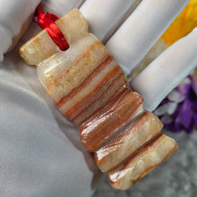 Load image into Gallery viewer, Pork Belly Stone Hanging Charm – 五花肉石挂件
