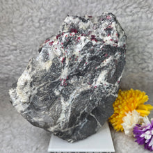 Load image into Gallery viewer, Raw Cinnabar with Dolomite Display (Big) – 天然朱砂共生白云石大型摆件
