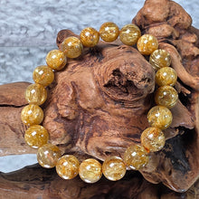 Load image into Gallery viewer, Golden Rutilated Quartz Bracelet – 金发晶手链 (Good Grade)
