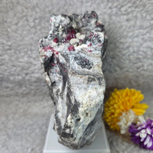 Load image into Gallery viewer, Raw Cinnabar with Dolomite Display (Big) – 天然朱砂共生白云石大型摆件
