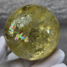 Load image into Gallery viewer, Citrine Sphere Display – 黄水晶球摆件
