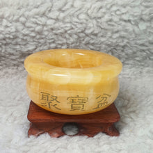 Load image into Gallery viewer, Yellow Jade Ju Bao Peng Wealth Bowl – Abundance &amp; Prosperity
