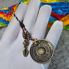 Load image into Gallery viewer, 9 Palace Bagua + Kalachakra Charm – 九宫八卦+十相自在牌挂饰
