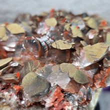Load image into Gallery viewer, Nail Head Calcite with Siderite &amp; Red Hematite Display – 钉头方解石共生菱铁矿赤铁矿摆件
