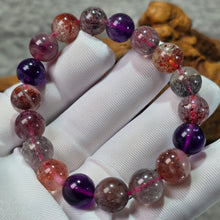 Load image into Gallery viewer, Premium Grade Super 7 Crystal Bracelet – 高品质超七水晶手链
