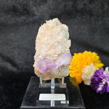 Load image into Gallery viewer, Amethyst on Quartz Cluster Display (Jackson's Crossroads, Wilkes County, Georgia, USA) – 美国乔治亚州威尔克斯县 Jackson's Crossroads 紫水晶共生石英天然矿物摆件

