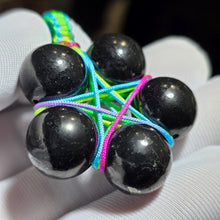 Load image into Gallery viewer, Shungite Pentagram Pendant (Hand-Wrapped Protection Talisman) – 次石墨五芒星手工绕线护身吊坠

