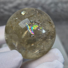 Load image into Gallery viewer, Citrine Sphere Display – 黄水晶球摆件
