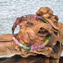 Load image into Gallery viewer, Mixed Tourmaline Flat Bracelet – Balance, Protection &amp; Vital Energy
