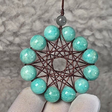 Load image into Gallery viewer, Dream Protection Crystal Grid Charm (Handwoven Sacred Geometry) – 梦境守护水晶能量网挂饰
