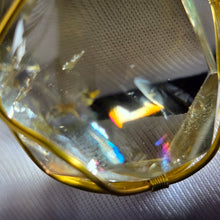 Load image into Gallery viewer, Citrine Azeztulite Wire Wrapped Pendant – 天然黄阿赛斯特莱特水晶绕线吊坠
