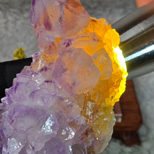 Load image into Gallery viewer, Spirit Quartz with Citrine Cluster Display – 仙人掌水晶伴黄水晶簇摆件
